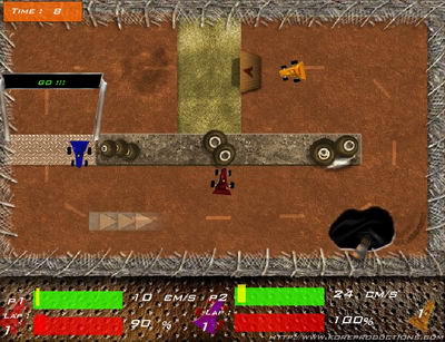 Неплохо сделанные гонки на картинге.