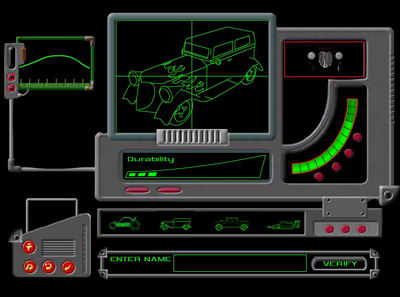Вы испытываете четыре автомобиля. Начиная от баги и заканчивая ракетомобилем.