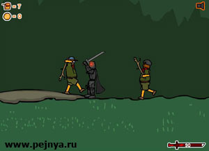 Отличный файтинг. Дарт Вейдер ( Как я понял ) Против скаутов.