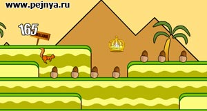 Очень веселая игра про белку и орехи.