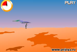Как показанно в этой игре летать на дельтоплане не только непросто, но и еще очень опасно.