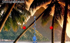 Неплохая игра про пацана лопающего шары.